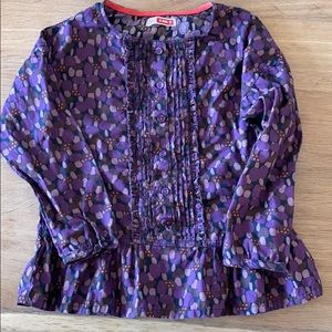 DPam girls purple batik blouse size 5